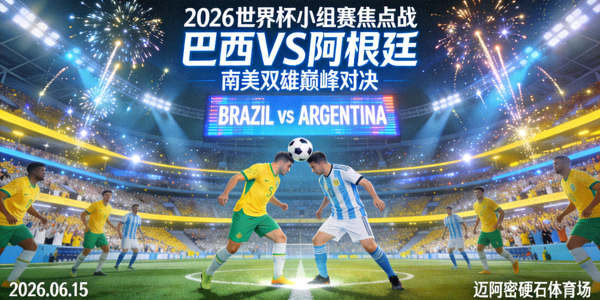 2026世界杯热门比赛巴西对阵阿根廷，南美双雄巅峰对决，小组赛焦点战役